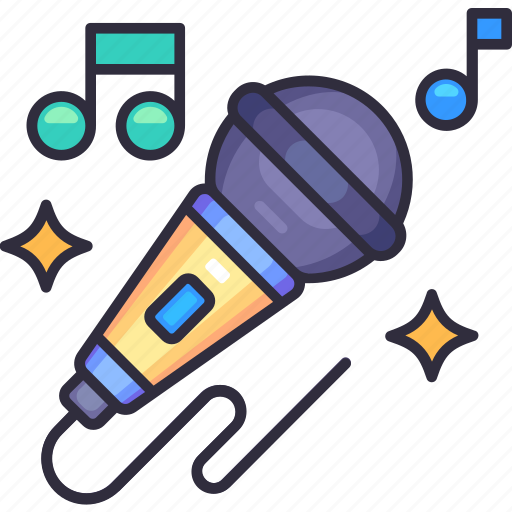 Karaoke, microphone, sing, music, birthday, party, decoration icon - Download on Iconfinder