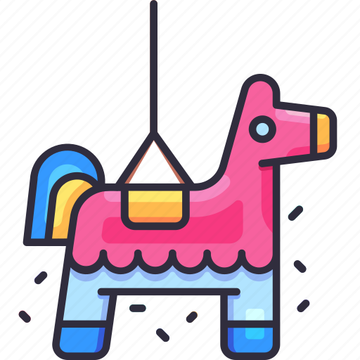 Pinata, candy, horse, donkey, birthday, party, decoration icon - Download on Iconfinder