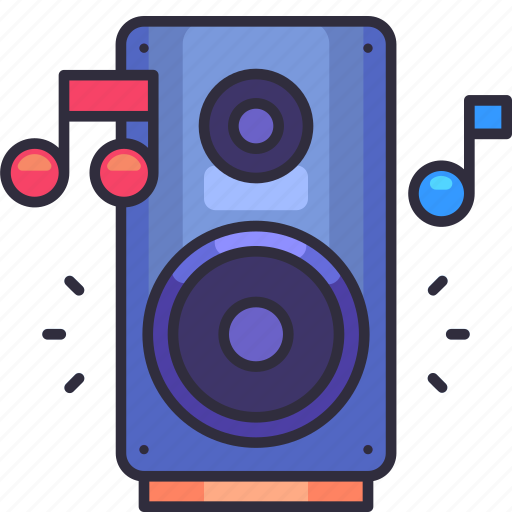 Speaker, sound, music, audio, birthday, party, decoration icon - Download on Iconfinder