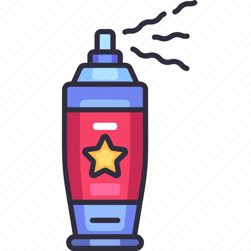 Spray, bottle, painting, colouring, birthday, party, decoration icon - Download on Iconfinder