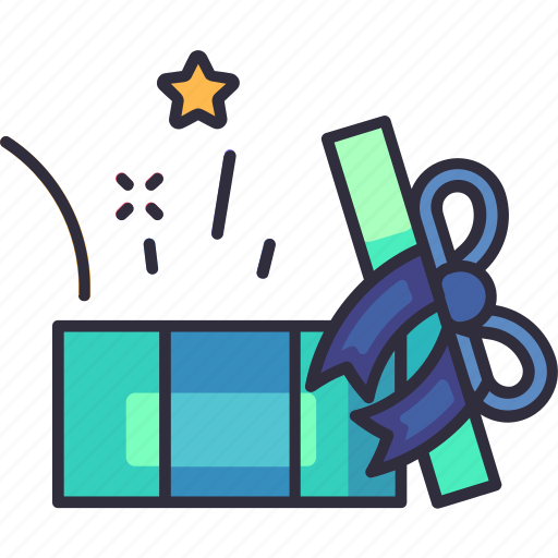 Surprise, box, present, gift, birthday, party, decoration icon - Download on Iconfinder