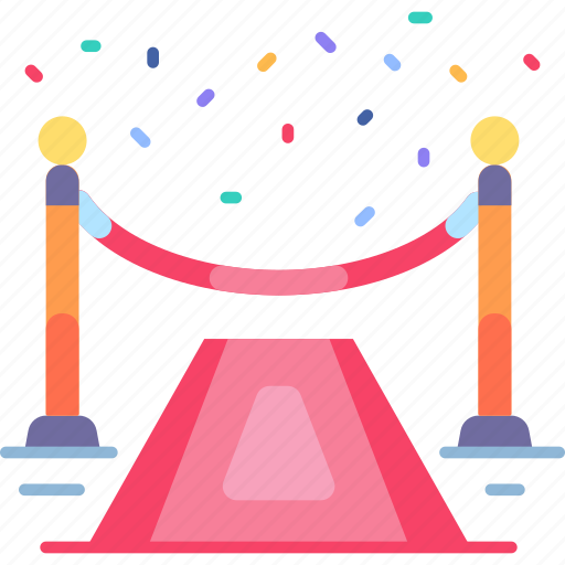 Red carpet, entrance, vip, ceremony, birthday, party, decoration icon - Download on Iconfinder