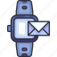 communication, information, technology, smartwatch, message, email, notification 