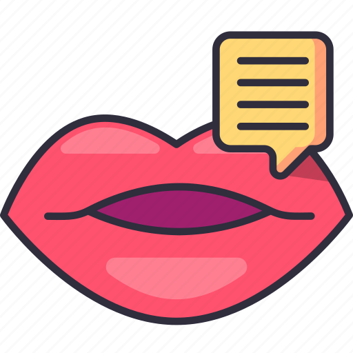 Communication, information, technology, talking, talk, lips, mouth icon - Download on Iconfinder