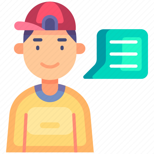 Communication, information, technology, boy talking, discussion, talk, boy icon - Download on Iconfinder