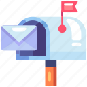communication, information, technology, mailbox, post box, inbox, letter