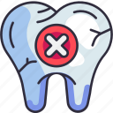 dental care, dentistry, dental, cancel, delete, tooth, stomatology