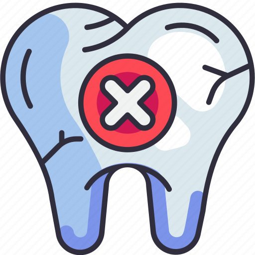 Dental care, dentistry, dental, cancel, delete, tooth, stomatology icon - Download on Iconfinder