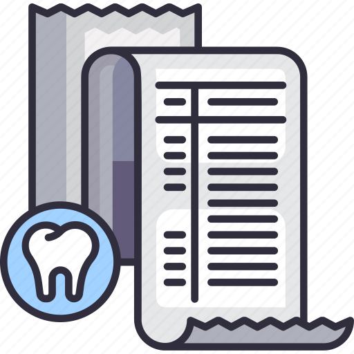 Dental care, dentistry, dental, dental invoice, bill, receipt, payment icon - Download on Iconfinder