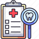 dental care, dentistry, dental, dental checkup, dental records, clipboard, report