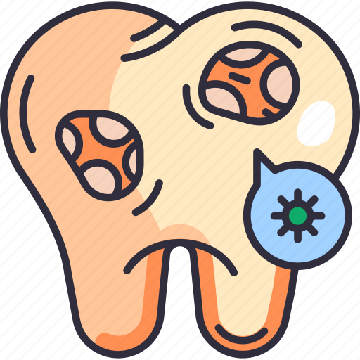 Dental care, dentistry, dental, infection bacteria, teeth, tooth, germ icon - Download on Iconfinder