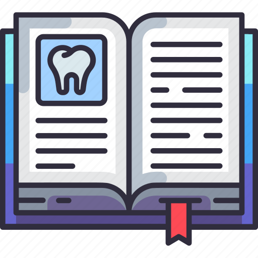 Dental care, dentistry, dental, tooth book, education, guidebook, book icon - Download on Iconfinder