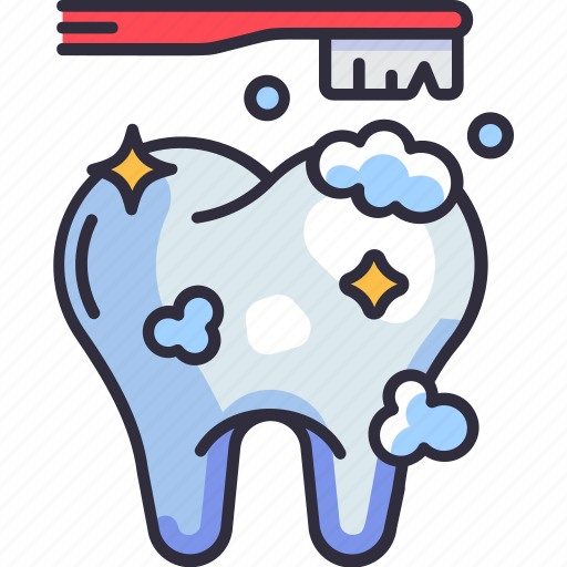 Dental care, dentistry, dental, tooth brushing, brushing, clean, wash icon - Download on Iconfinder