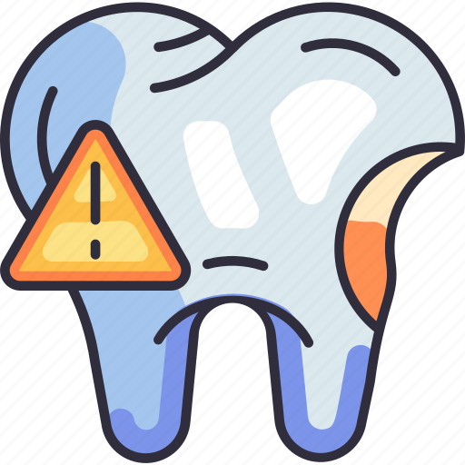 Dental care, dentistry, dental, warning, bacteria, infection, tooth icon - Download on Iconfinder