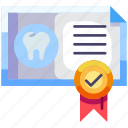 dental care, dentistry, dental, certificate, certified document, certification, award