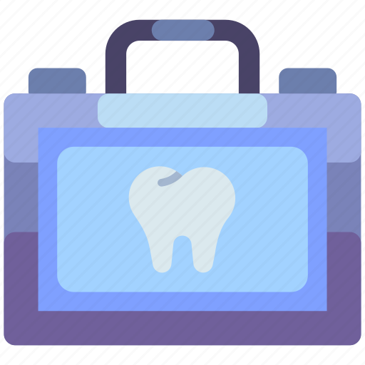 Dental care, dentistry, dental, dental kit, briefcase, dentist bag, dentist kit icon - Download on Iconfinder