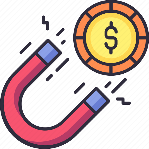 Finance, business, money, magnet, attract, profit, coin icon - Download on Iconfinder