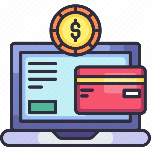 Finance, business, money, online transaction, laptop, payment, payment method icon - Download on Iconfinder