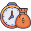 finance, business, money, time is money, clock, productivity, cost 