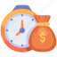 finance, business, money, time is money, clock, productivity, cost 