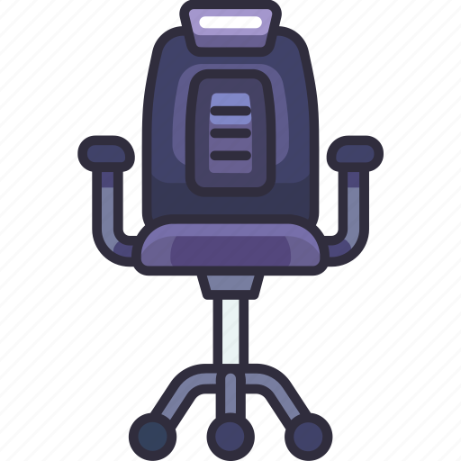 Furniture, interior, household, office chair, armchair, revolving chair, seat icon - Download on Iconfinder
