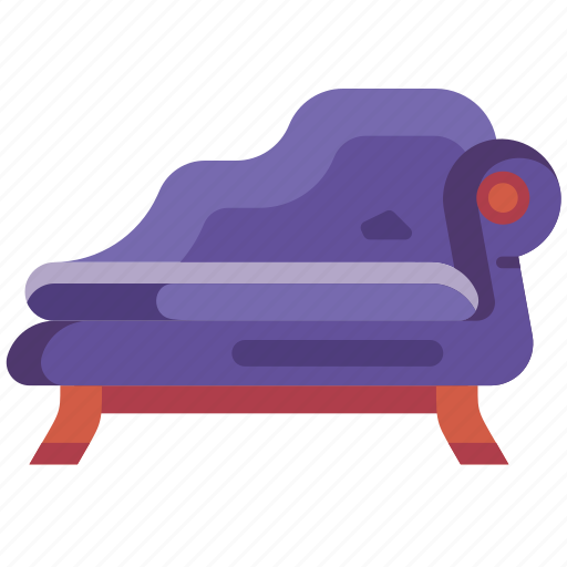 Furniture, interior, household, chaise, longue, sofa, vintage icon - Download on Iconfinder