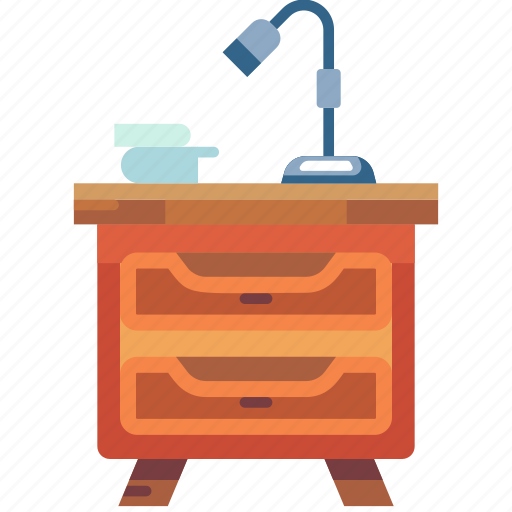 Furniture, interior, household, table lamp, desk lamp, beside table, light icon - Download on Iconfinder