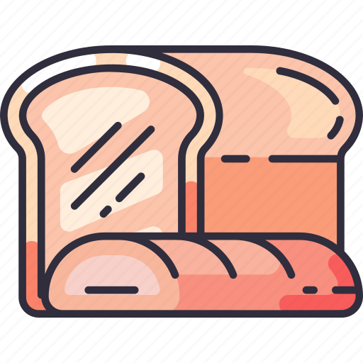 Bread, bakery, pastry, loaf, breakfast, wholemeal, groceries icon - Download on Iconfinder