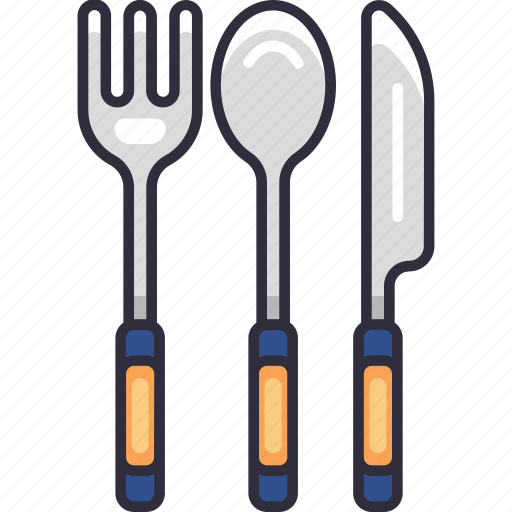 Cutlery, fork, knife, spoon, eat, groceries, shopping icon - Download on Iconfinder