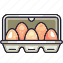 egg in box, egg, package, pack, groceries, shopping, supermarket