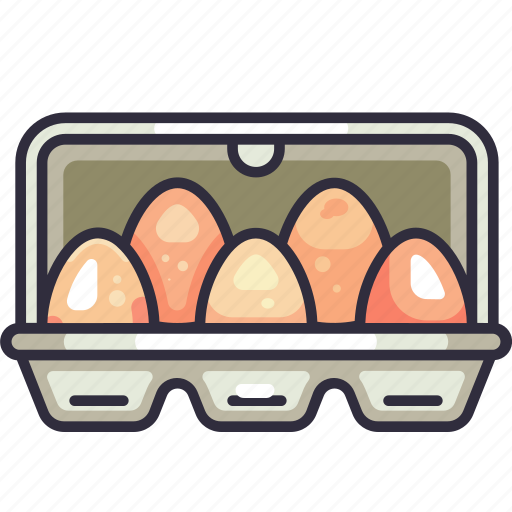 Egg in box, egg, package, pack, groceries, shopping, supermarket icon - Download on Iconfinder