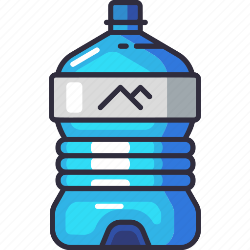 Gallon of water, gallon, water, bottle, mineral water, groceries, shopping icon - Download on Iconfinder