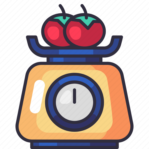 Weight scale, measure, balance, fruit, vegetable, groceries, shopping icon - Download on Iconfinder