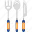 cutlery, fork, knife, spoon, eat, groceries, shopping, supermarket 