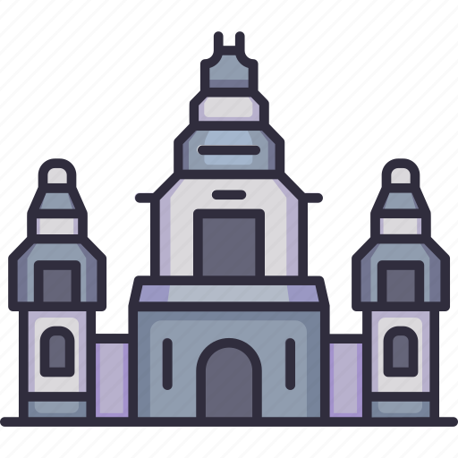 Landmark, monument, building, angkor wat, temple, cambodia icon - Download on Iconfinder