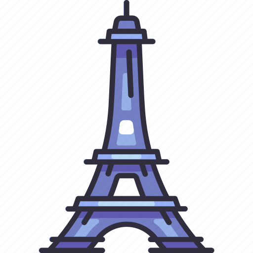 Landmark, monument, building, eiffel tower, tower, paris, france icon - Download on Iconfinder