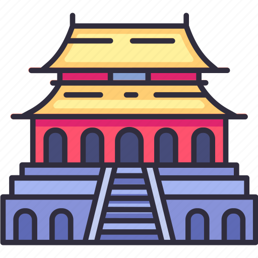Landmark, monument, building, forbidden city, beijing, china icon - Download on Iconfinder