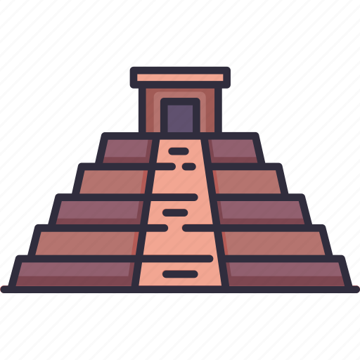Landmark, monument, building, mayan pyramid, mexico icon - Download on Iconfinder