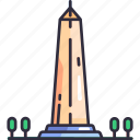 landmark, monument, building, obelisk, paris