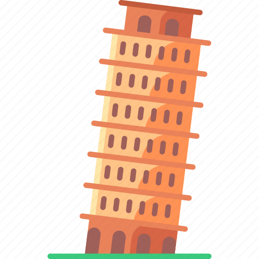 Landmark, monument, building, pisa tower, pisa italy icon - Download on Iconfinder