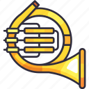 france horn, musical instrument, music, musician, song, melody, sound, rhythm, instrument
