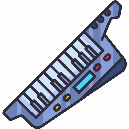 Keytar, musical instrument, music, musician, song, melody, sound icon - Download on Iconfinder