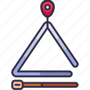 triangle, musical instrument, music, musician, song, melody, sound, rhythm, instrument