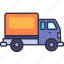 transport, vehicle, transportation, box truck, delivery, shipping, logistic 