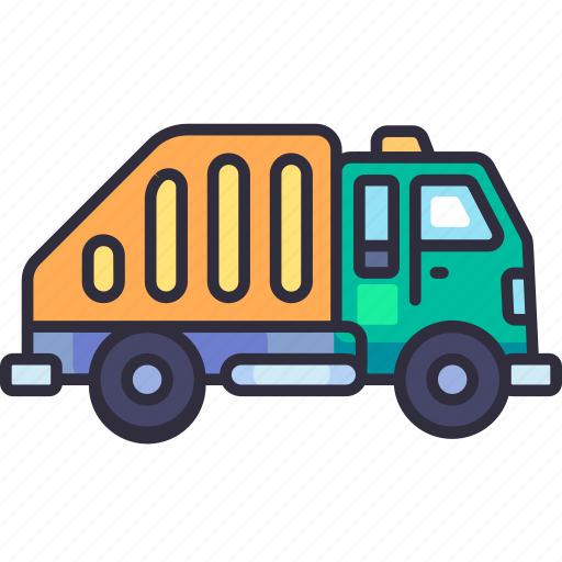 Transport, vehicle, transportation, garbage truck, waste, trash, garbage icon - Download on Iconfinder