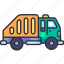transport, vehicle, transportation, garbage truck, waste, trash, garbage 