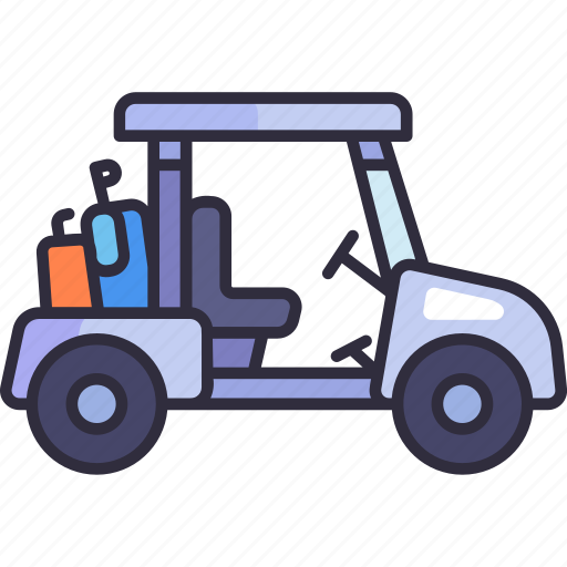 Transport, vehicle, transportation, golf car, golf cart, car, carrier icon - Download on Iconfinder