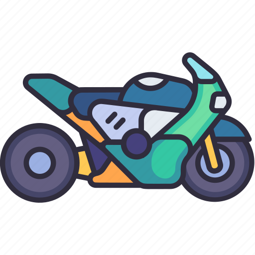 Transport, vehicle, transportation, motor sport, racing, motorcycle, sporty icon - Download on Iconfinder