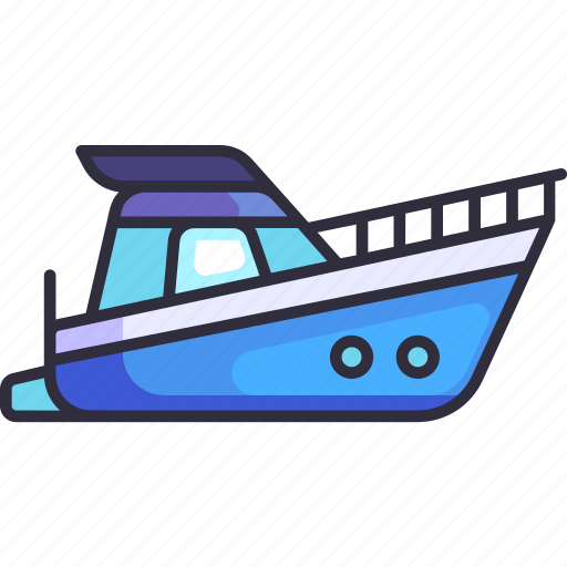 Transport, vehicle, transportation, speedboat, motorboat, yacht, travel icon - Download on Iconfinder