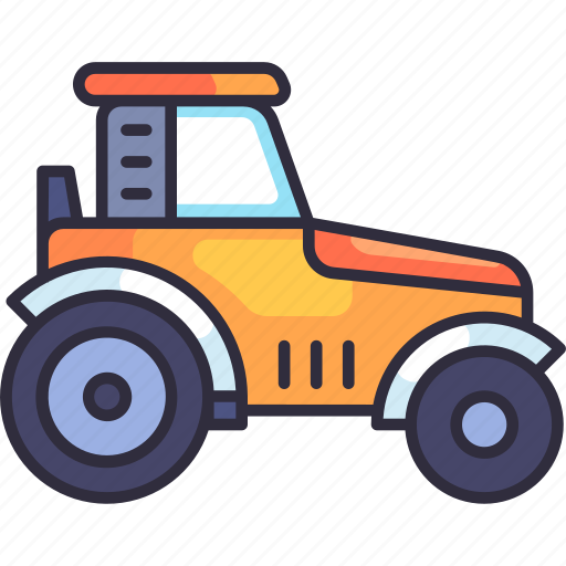 Transport, vehicle, transportation, tractor, farm, machinery, construction icon - Download on Iconfinder
